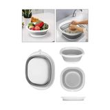 Katlanabilir Silikon Badya,akordiyon Plastik Leğen,katlanabilir Leğen (31X31) - standart