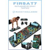 Katlanabilir Şınav Tahtası Fitness ve Kondisyon Için Dayanıklı Spor Platformu Push-Upp Şınav Aleti - Renkli