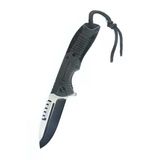 Katlanabilir Siyah Balıkçı Çakısı Outdoor Edc Kamp Çakısı F188