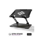 Katlanabilir Siyah Metal Çok Amaçlı Laptop, Telefon ve Tablet Standı