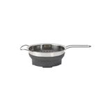 Katlanabilir Süzgeç Ikea Paslanmaz Çelik-silikon Meridyendukkan 19 Cm, 3.0 Litre,gri