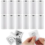 Katlanabilir Termal Yazıcı Kağıdı - 12 Adet Beyaz Termal Yazıcı Etiket Rulosu, 50mm x 3.5 Metre Kağıt Ölçüsü, Güçlü Yapışkanlı, Silinmeye Dayanıklı, Ev Ofis Okul İçin Kendinden Yapışkanlı Termal Kağıt