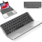 Katlanabilir Türkçe Q Kablosuz Klavye, Tablet Telefon Standlı, Geniş Touchpad, Çoklu Cihaz Bağlantı, Scissor Tuş, 500MAH, Tablet Telefon Laptop Uyumlu Klavye, Siyah (IBOX11) - Option-1 - 001-Renkli