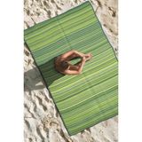 Katlanabilir Yeşil Plaj Kamp Piknik Bahçe Balkon Teras Hasır Halı Mat Savan Kilim Karavan Halısı 90x180 - 90 x 180 cm