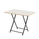 Katlanır 4 Kişilik Bahçe Masası Bistro Masa 55X90 Beyaz 1425
