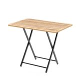Katlanır 4 Kişilik Bahçe Masası Bistro Masa 55X90 Çam 1424