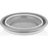 Katlanır Badya Leğen Qlux Katlanır Kamp Karavan Piknik Badya L-00868 Bpa Içermez 5 Lt - Gri