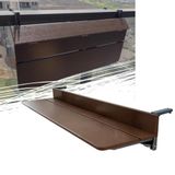 Katlanır Balkon Korkuluk Masası - Veranda ve Güverte için Yüksekliği Ayarlanabilir Dış Mekan Asılı Masa, Yerden Tasarruflu 47"x10.6" Bilgisayar Masası, Çok Yönlü Bar ve Bistro Tasarımı