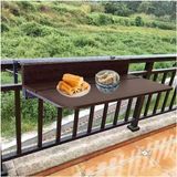 Katlanır Balkon Masası, Korkuluk İçin, Dış Mekan Veranda, Bar Masası, Yerden Tasarruf Sağlayan Çiçek Standı, Bahçe Güverte Masası (27 Cm