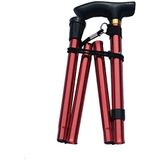Katlanır Baston Dağ Trekking Direği Katlanabilir Teleskopik Ultralight T Saplı Tırmanma Ekipmanı Açık Hava Taşınabilir Sırt Çantası Seyahat Yürüyüş Yürüyüş Erkek Kadın Kıdemli Koltuk Değneği Uza