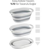 Katlanır Çamaşır Sepeti Magic Akordeon Katlanır Çamaşır Selesi 25 kg - Acorn