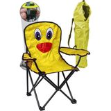 Katlanır Çocuk Kamp Sandalyesi Portatif Çantalı Kilitli Güvenlikli Kamp Koltuğu HA092 - 6456 Ecorce Tube Marron - Polyester