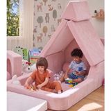 Katlanır Çocuk Yatağı ve Oyun Alanı - 90x180 - Pembe