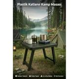 Katlanır Kamp Maı | Portatif ve Taşınabilir Piknik, Balkon, Bahçe, Plaj ve Manl Maı – 49X39X37 cm