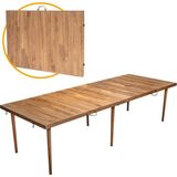Katlanır Kamp, Piknik ve Bahçe Masası 75X200 cm - Ceviz Renk