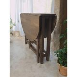 Katlanır Kanatlı Masa Yemek Masası Çalışma Masası Mutfak Masası Barok - 79 x 29 X 75