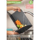 Katlanır Kesim Panosu Katlanabilir Kesme Tahtası Bpa Free