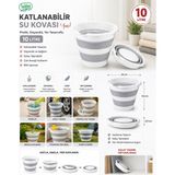 Katlanır Kova 10 Lt Çokamaçlı Kova