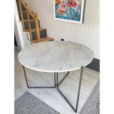 Katlanır Masa, Yemek Masası, Outdoor Masa, Piknik Masası, Kamp Masası, Katlanabilen Masa, Yaprak Masa - Gri Mermer
