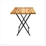 Katlanır Metal Ayaklı Masa Bahçe Kamp Piknik Masası Bistro Masa 60X60X75 - Genel