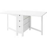 Katlanır Mutfak Masası, Beyaz, 2-4 Kişilik, Katlanabilir, 26/89/152X80 cm - 1/100 Toz Ceviz - 152 x 80 cm