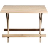 Katlanır piknik masası Doğal çam ağacı 60x90 Cm