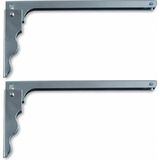 Katlanır Raf ve Masa Konsolu, Raf Ayağı Metal, 18 cm ve 28 cm Seçenekli, 2'li Set, Vidalar ve Dübeller DAHIL(18CM) - Çok Renkli - Standart