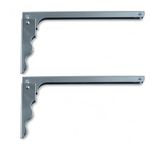 Katlanır Raf ve Masa Konsolu, Raf Ayağı Metal, 18 cm ve 28 cm Seçenekli, 2'li Set, Vidalar Ve Dübeller Dahil(18cm)