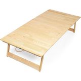 Katlanır Sabit Ayaklı Kamp, Piknik ve Bahçe Masası 70X150 cm - Ham Naturel Renk