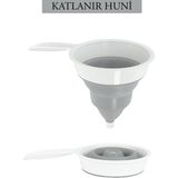 Katlanır Silikon Akordiyon Huni Katlanır Huni - Seçenek 1 - Altın