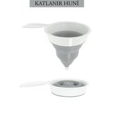 Katlanır Silikon Akordiyon Huni Katlanır Huni
