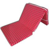 Katlanır Sünger Yatak Minder Yatak Fermuarlı (70X180X6CM)-KIRMIZI Çatı - Çok Renkli - 70 x 180 cm