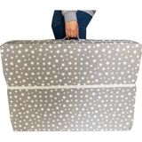 Katlanır Yatak Yer Yatağı Sünger Yatak Tek Kişilik 80X180 Gri Yıldız - Çok Renkli - 80 x 180 x 6 cm