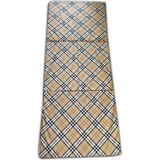 Katlanır Yer Minderi ve Tek Kişilik Süngerli Katlanır Minder 70X180 cm 6 Cm-Kahverengi Ekose - Çok Renkli - 70 x 180 cm
