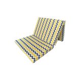 Katlanır Yer Yatağı 8 Cm Kalın Sünger Yatak 80x180x8 Cm-sarı Gri Zikzak