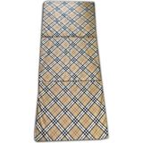 Katlanır Yer Yatağı ve Tek Kişilik Sünger Katlanır Minder Yatak 70X180 cm 6 Cm-Kahverengi Ekose - Çok Renkli - 70 x 180 cm