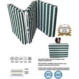 Katlanır Yer Yatağı ve Tek Kişilik Sünger Katlanır Minder Yatak 70X180 cm 6 Cm-Yeşil Beyaz - Çok Renkli - 70 x 180 cm