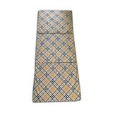 Katlanır Yer Yatağı Ve Tek Kişilik Sünger Katlanır Minder Yatak 70x180x6 CM Kahverengi Ekose