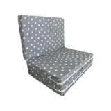 Katlanır Yer Yatağı Ve Tek Kişilik Sünger Katlanır Minder Yatak 90x190x10 Cm-büyük Gri Yıldız