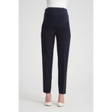 KATLİN MATERNİTY WEAR Hamile Lacivert Kumaş Pantolonu Beli Ayarlanabilir Double Kumaş