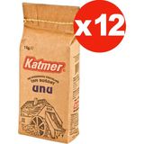 Katmer Tam Buğday Unu 1 kg 12'li - 12 kg
