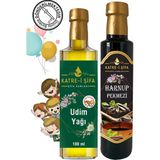 Katre-i Şifa Çocuklar için Udim Yağı 100 ml + Özel Üretim Keçiboynuzu – Harnup Pekmezi/Özü 340 gr