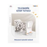 KATREMİA Masaüstü -Ayarlanabilir Metal Kitap Tutucu Kitap Desteği Standı Mıknatıslı Kalemlik Hediyeli