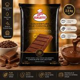 Katsan Ovalette Kuvertür Sütlü Çikolata %35 Kakao 2,5 kg