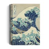 Katsushika Hokusai/The Great Wave off Kanagawa,1829 | Spiralli Defter 25 | A5 | Çizgili | 100 Sayfa | Okul (Düz)