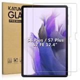 KATUMO [2 adet] Ekran Filmi Için Samsung Galaxy Tab S7 Fe / S7 Plus 12.4 Inç Sm-t970 / T975 / T730 / T735 / T736 / T738 Tab S7 + / S7 Fe Koruyucu Film Için Temperli Cam Filmi 9h Sertlik Camı