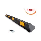 Kauçuk Araç Stoperi Kauçuk Araç Durdurucu Otopark Araç Stoperi 184X16x10 Cm (5 Adet)