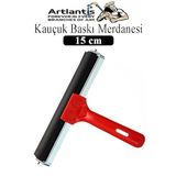 Kauçuk Baskı Merdanesi 15 Cm Metal 1 Adet Plastik Linol Baskı Merdanesi Silindir Rulo Merdane Vinil Baskı Yapıştırma