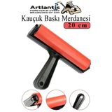 Kauçuk Baskı Merdanesi 20 Cm 1 Adet Plastik Linol Baskı Merdanesi Silindir Rulo Merdane Vinil Baskı Yapıştırma