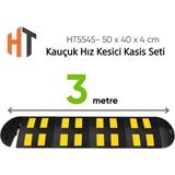 Kauçuk Hız Kesici Kasis Seti 50 x 40 x 4 cm - Eko - 3 Metre